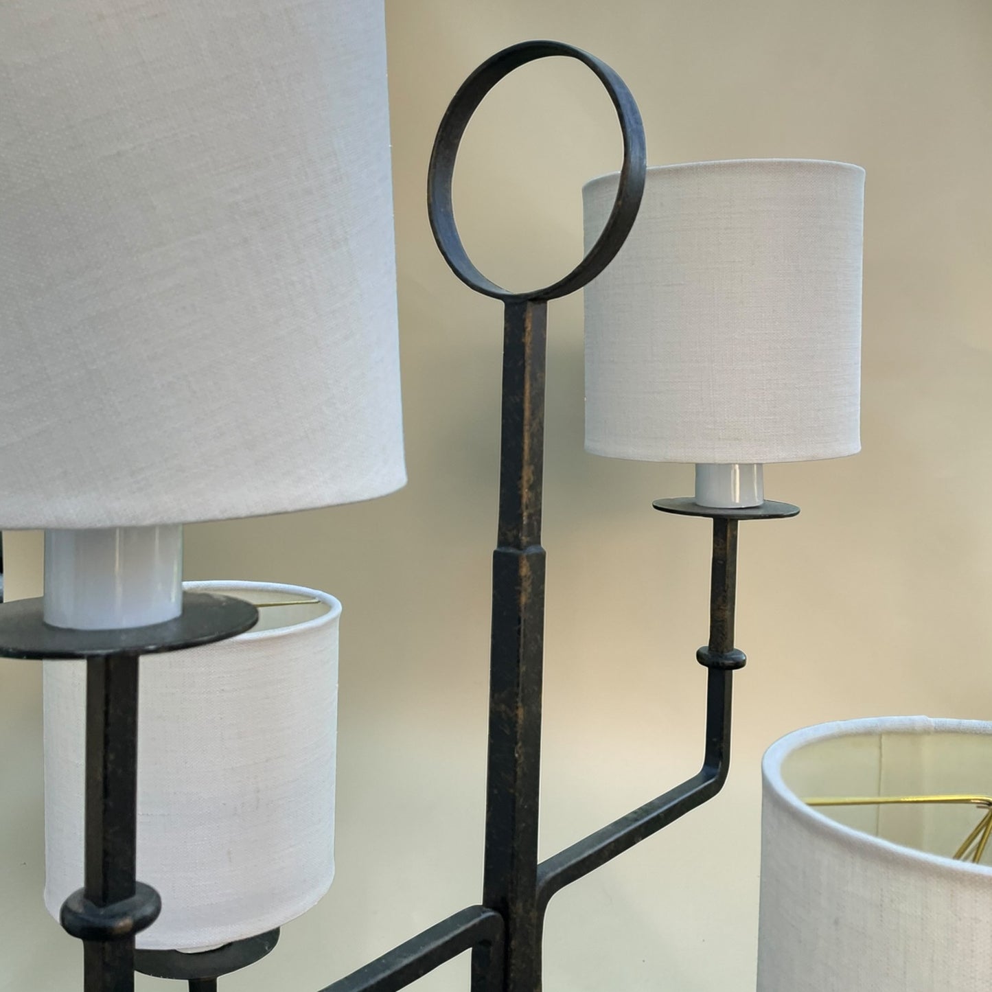 1950s Tommi Parzinger Sculptural Gilt-Steel Floor Lamp