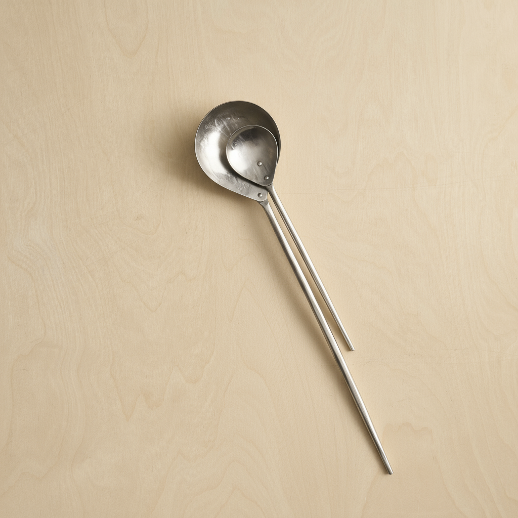 Forge Pewter Spoon Pair