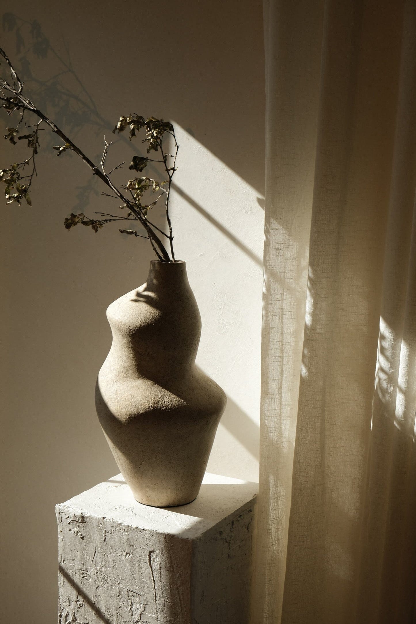 Sculptural Terracotta Vase