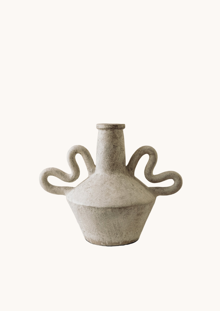 Dansa Coil-Handle Terracotta Vessel