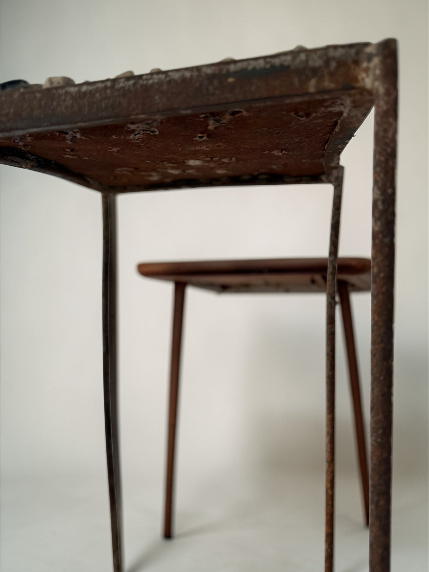 Vintage Italian Modernist Wrought Iron Furniture