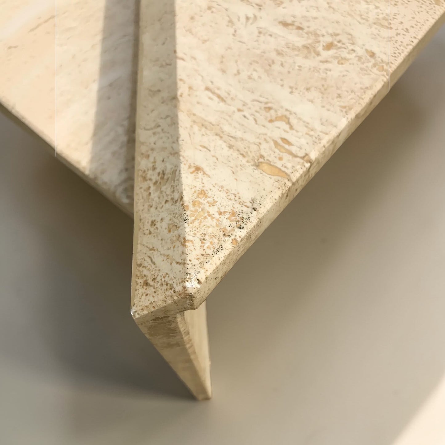 Italian Postmodern Travertine Tables - Sold as Set