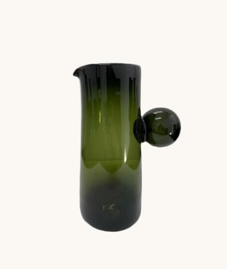 Laguna Green Glass Pitcher