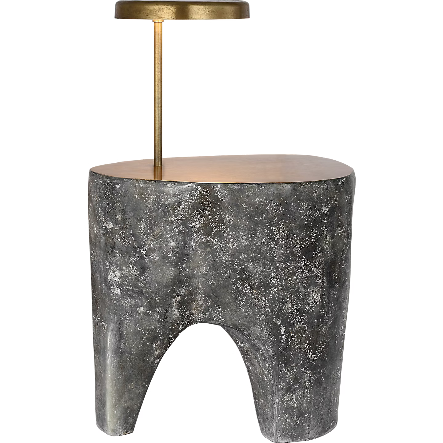 Lega 36" Sculpted Side Table Reading Floor Lamp