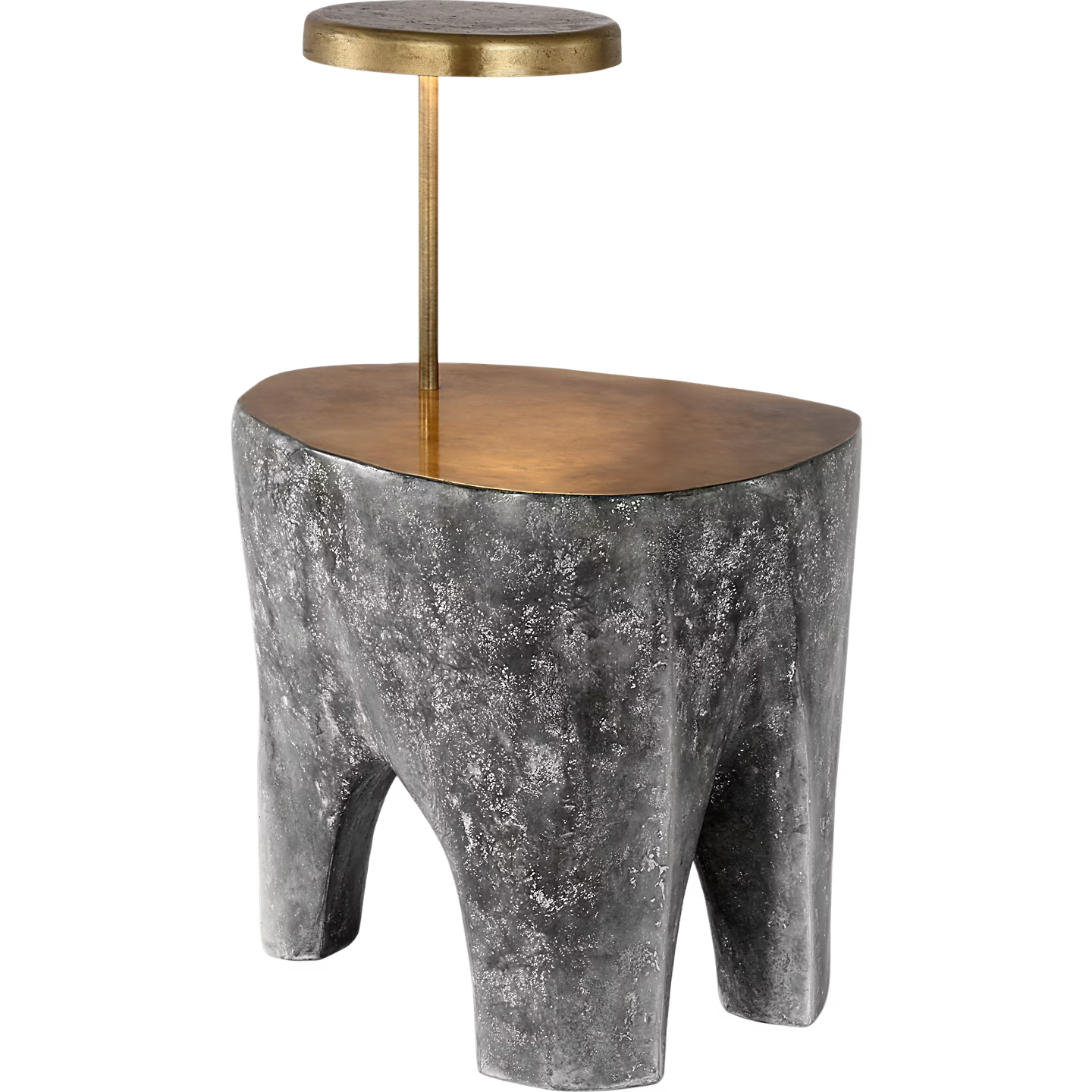 Lega 36" Sculpted Side Table Reading Floor Lamp