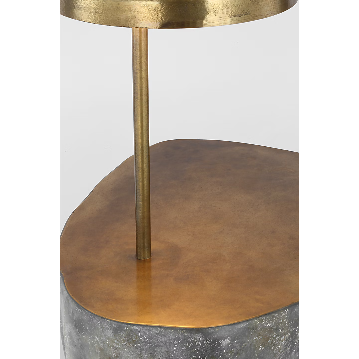 Lega 36" Sculpted Side Table Reading Floor Lamp