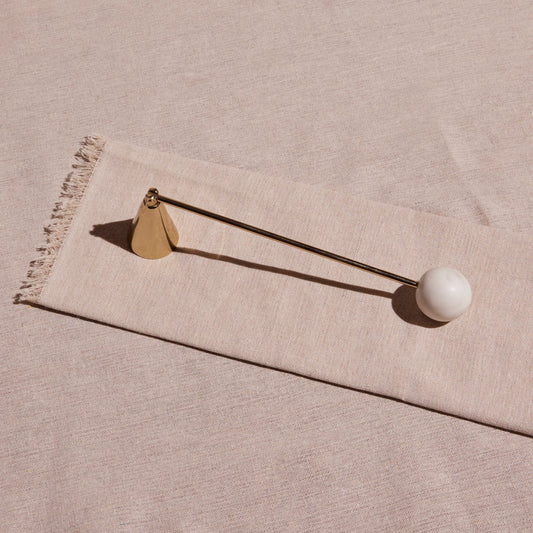 Linea White Marble Candle Snuffer