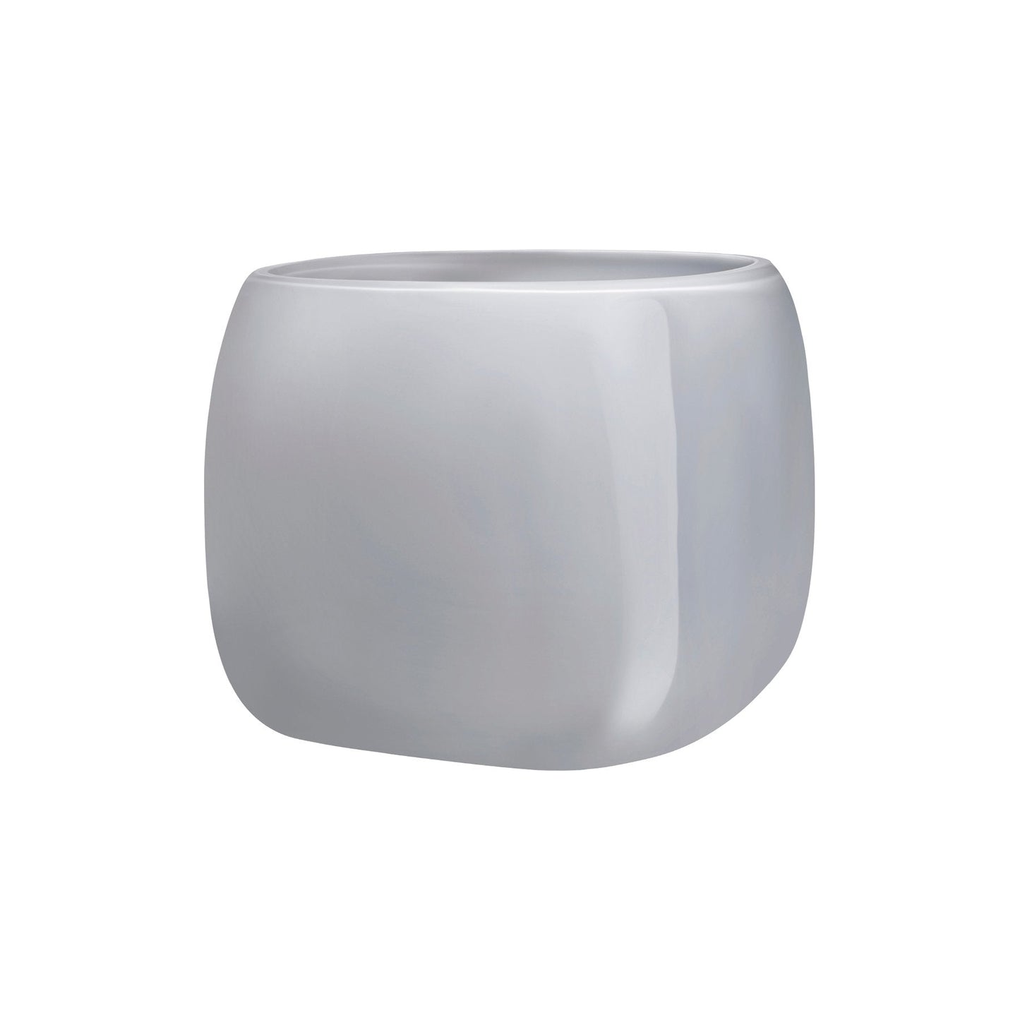 White ceramic planter on a white background