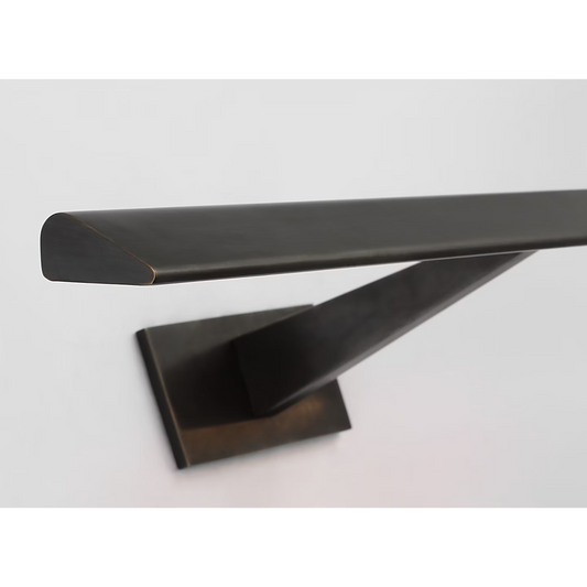 Black metal rod on a white background