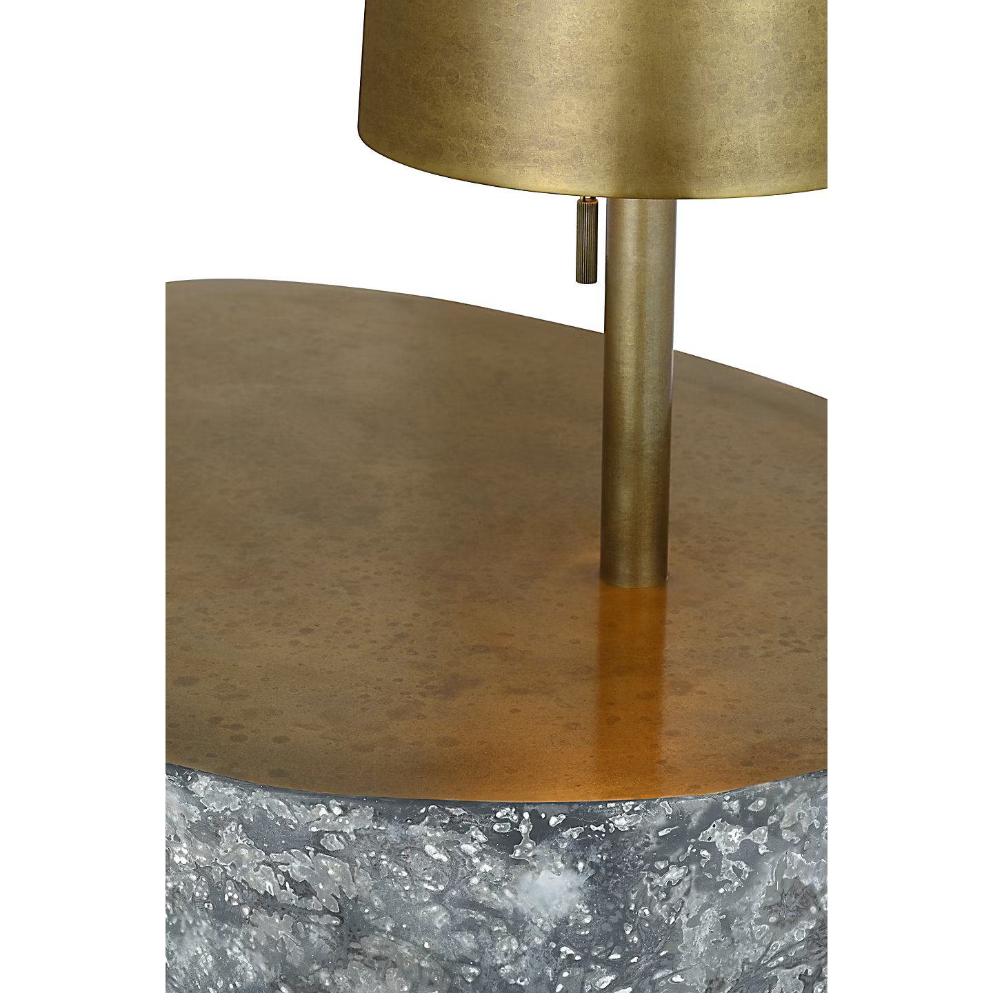 Runia 49" Sculpted Side Table Floor Lamp