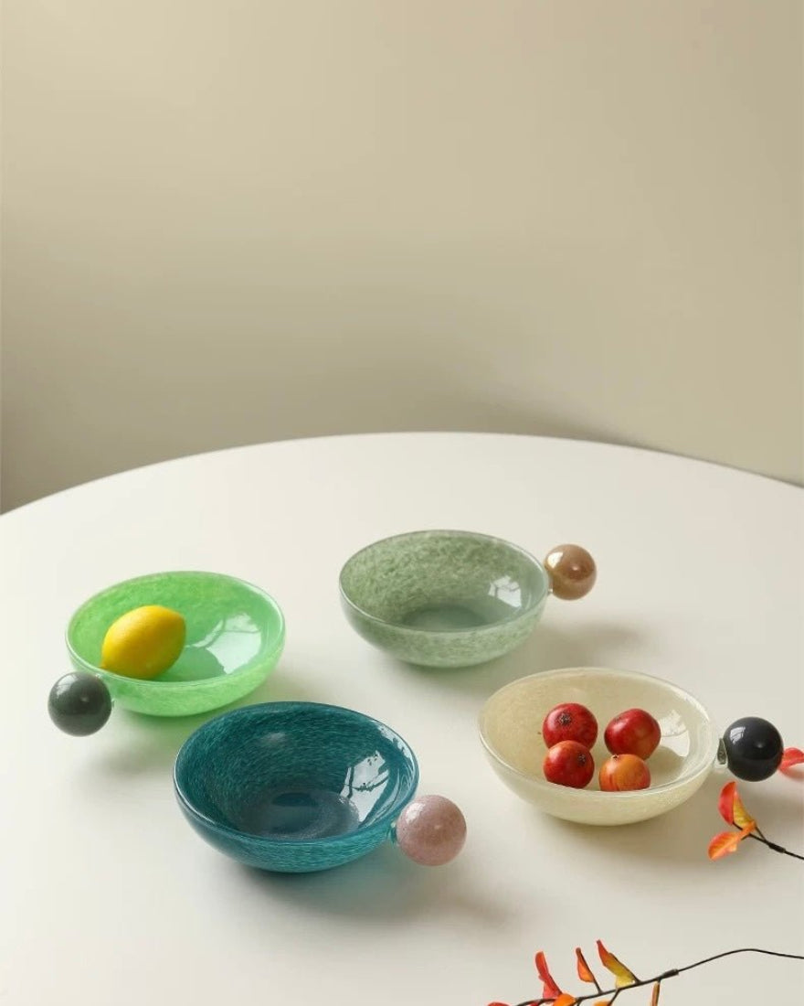 Handblown Bonbon Whimsical Salad Cereal Bowl, Eclectic Decorative Bowl - Bowl - Bonbon Salad Cereal Bowl - Lime - INSPECIAL HOME