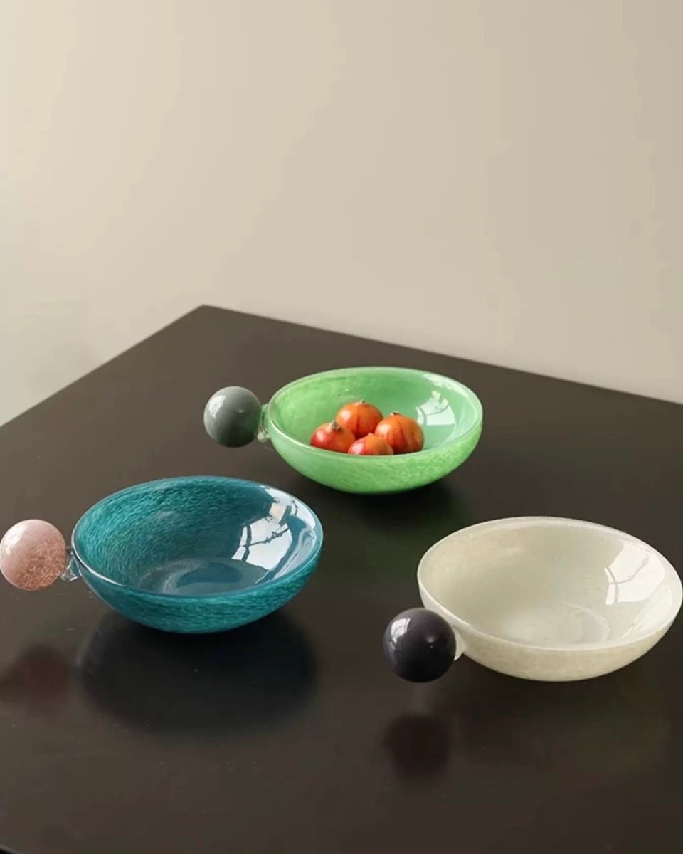 Handblown Bonbon Whimsical Salad Cereal Bowl, Eclectic Decorative Bowl - Bowl - Bonbon Salad Cereal Bowl - Lime - INSPECIAL HOME