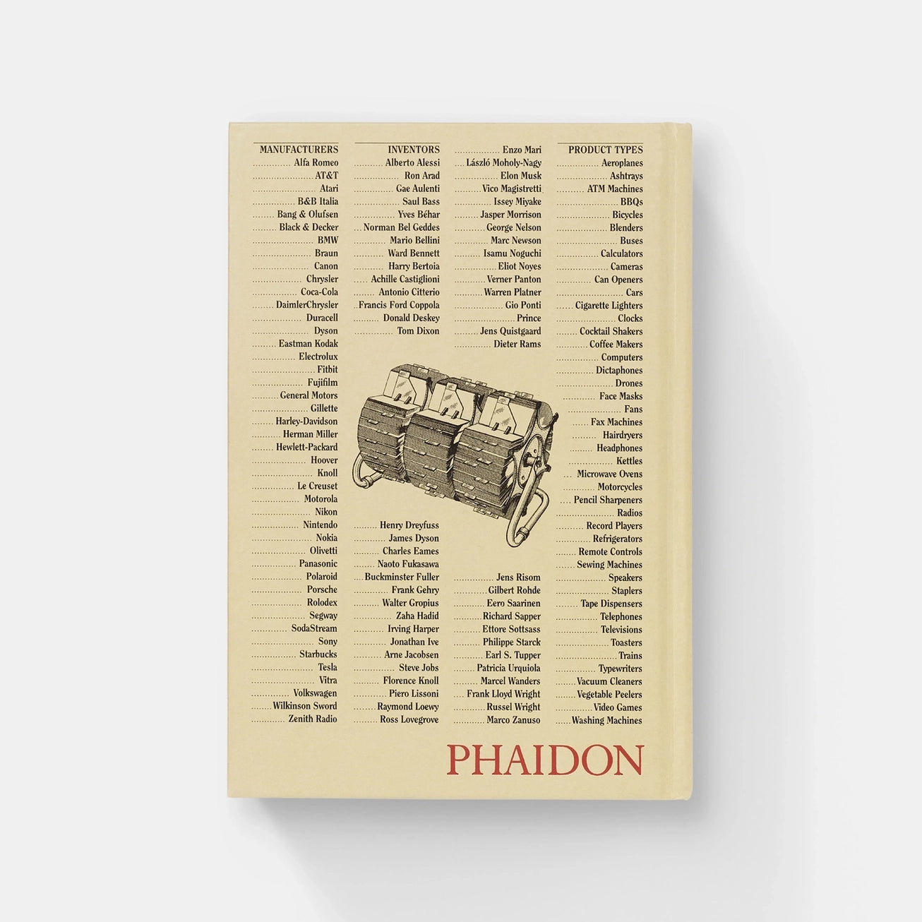 Poster with a vintage-style illustration of a treasure chest and text on a beige background, featuring the brand 'Phaidon'.