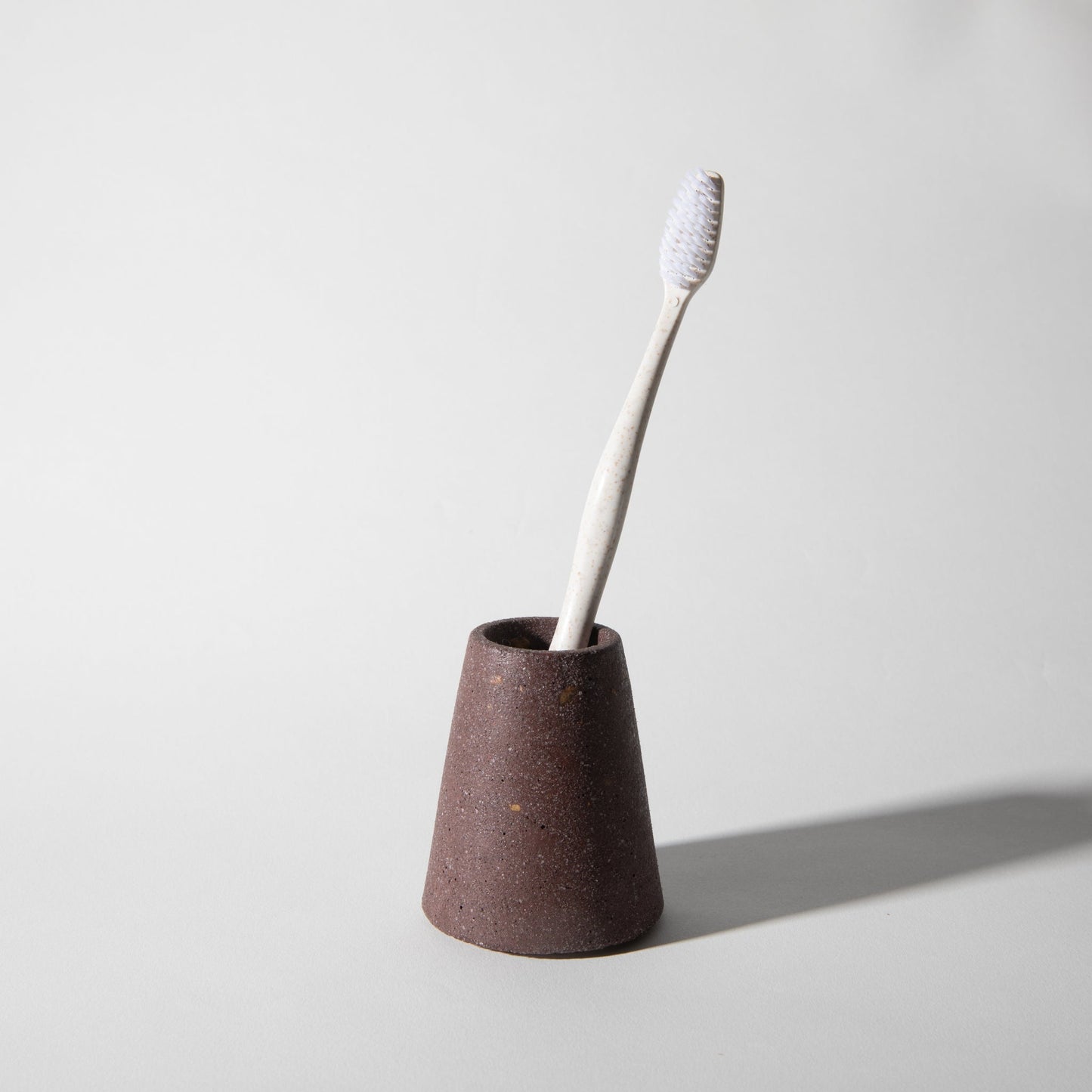 Concrete Toothbrush Stand Sumac Terrazzo