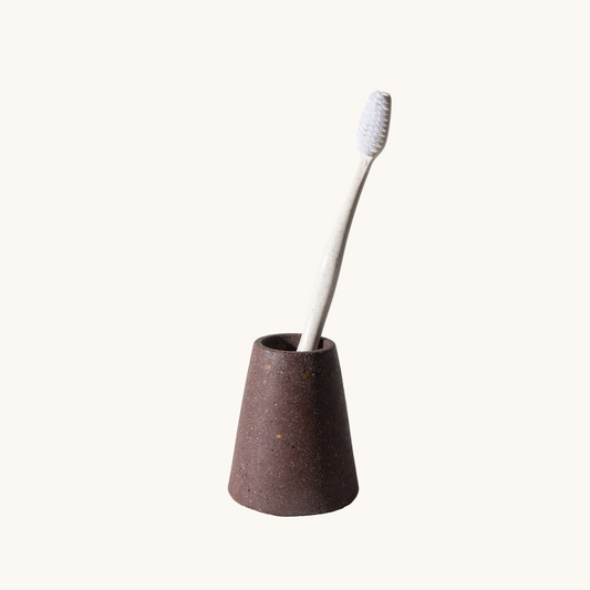 Concrete Toothbrush Stand Sumac Terrazzo